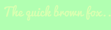 Image with Font Color D8FFB1 and Background Color B1FFB1
